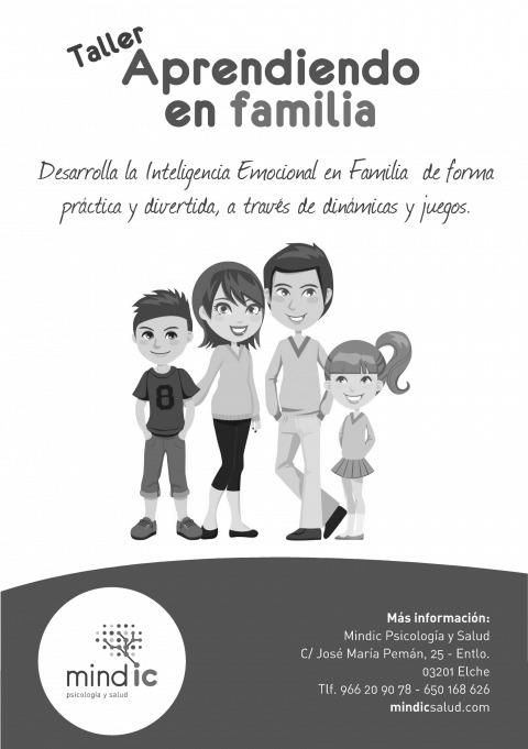 Portada taller "Aprendiendo en familia"