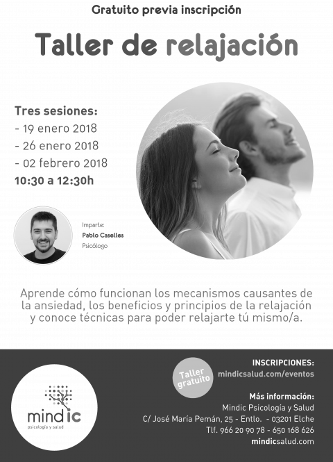 Taller gratuito de relajación