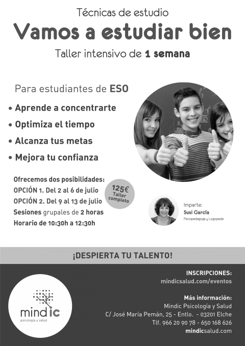 Taller de técnicas de estudio 2018