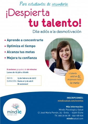 Cartel despierta tu talento