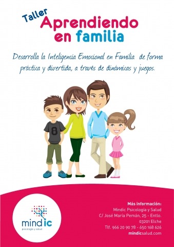 Portada taller "Aprendiendo en familia"