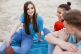 Joven de vacaciones